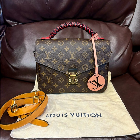 Louis Vuitton Metis Braided Pochette Monogram canvas Top Handle Handbag Brown - Picture 15 of 16